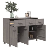 Sideboard HAMAR Light Gray 44.5x15.7x31.5 Solid Wood Pine
